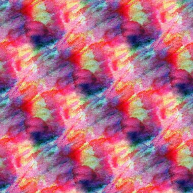 Beyaz ipek üzerinde kusursuz kravat boyası deseni. El boyası kumaşlar - nodüler batik. Shibori boyaması.. 
