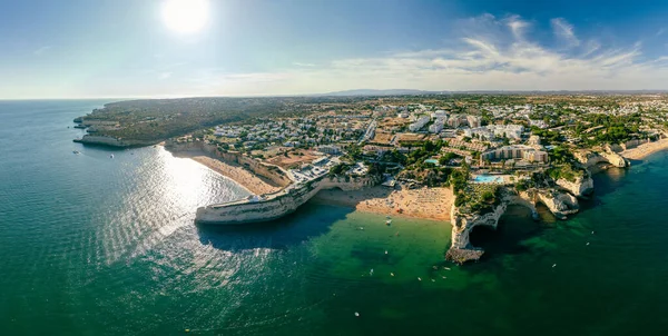 Панорамный Вид Прайя Нова Пляж Прайя Носса Алгарве Португалия — стоковое фото