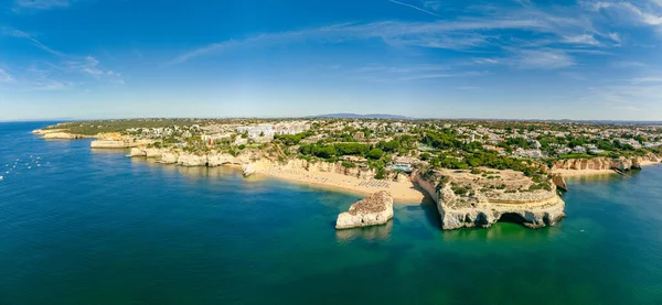 Панорамный Вид Прайя Нова Пляж Прайя Носса Алгарве Португалия — стоковое фото
