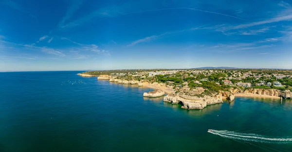 Vue Panoramique Sur Praia Nova Plage Praia Nossa Algarve Portugal — Photo