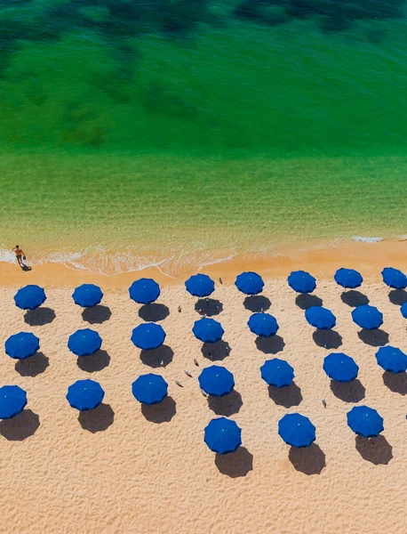 Drohnenaufnahmen Von Praia Marinha Und Malhada Baraco Strände Der Algarve — Stockfoto