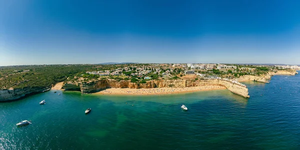 Vue Panoramique Sur Praia Nova Plage Praia Nossa Algarve Portugal — Photo