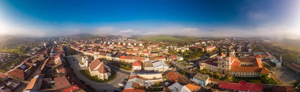 Veduta Aerea Panoramica Del Podolinec Slovacchia Durante Estate — Foto Stock