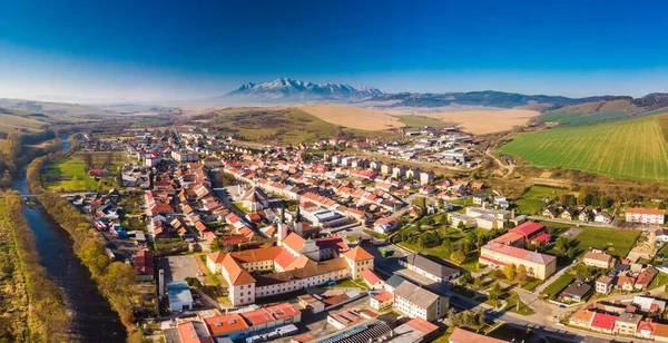 Vista Panorámica Aérea Podolinec Eslovaquia Durante Verano — Foto de Stock