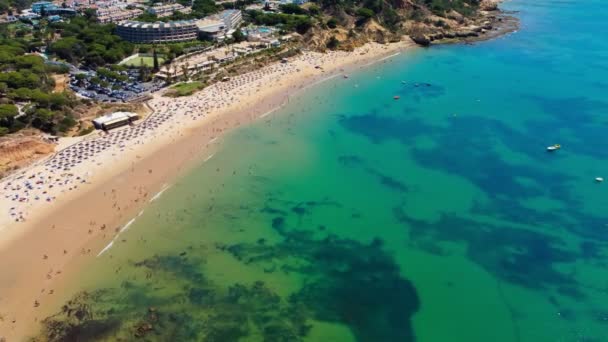 Vue Aérienne Panoramique Praia Balaia Praia Santa Eulalia Portugal Algarve — Video