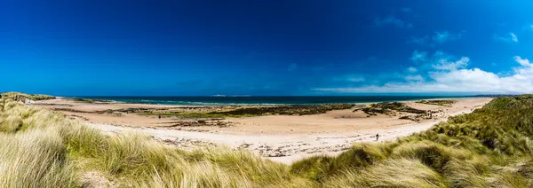 Inggris Inggris Northumberland Puri Bamburgh Bukit Dekat Pantai — Stok Foto