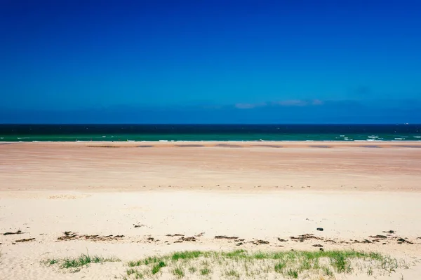 Großbritannien England Northumberland Schloss Bamburgh Auf Einem Hügel Strandnähe — Stockfoto