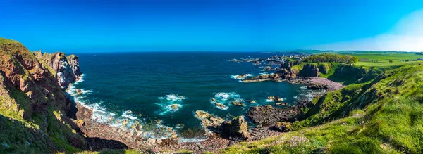 Village Abbs Starney Bay Nature Reserve Berwickshire Schotland Verenigd Koninkrijk — Stockfoto