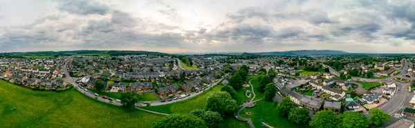 Aerial Stirling Sobborgo Vicino Robert Bruce Monument Regno Unito Scozia — Foto Stock