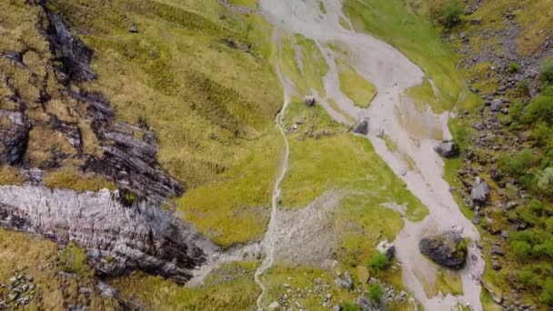Verborgen Vallei Uitzicht Schotse Hooglanden — Stockvideo