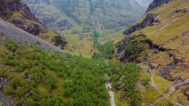 Ngiltere Skoçya Daki Gizli Vadi Manzarası — Stok video