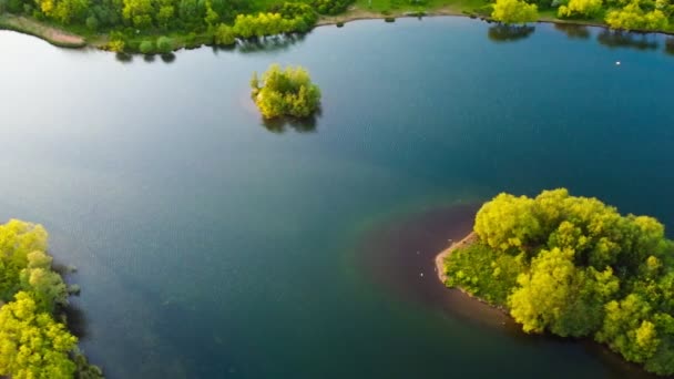 Dron Powietrzny Manvers Lake Rotherham South Yorkshire Wath Dearne — Wideo stockowe