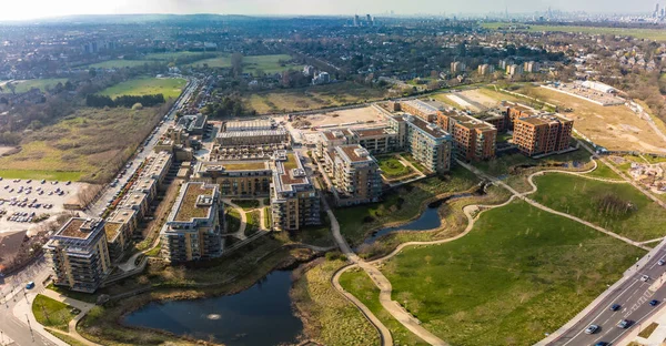 Aerial Drone Panoramic Image Kidbrooke Village London — Stock fotografie