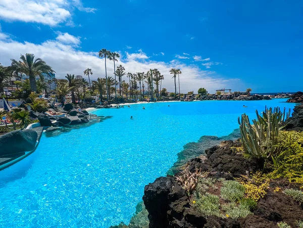 Lago Martianez Pools Tenerife Canary Islands — Stock Photo, Image
