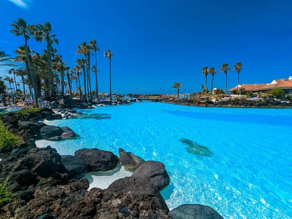 Lago Martianez Pools Tenerife Canary Islands — Stock Photo, Image