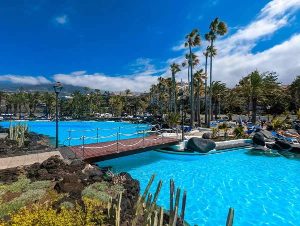 Lago Martianez Pools Tenerife Canary Islands — Stock Photo, Image