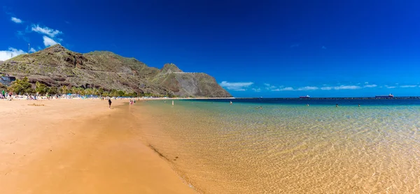 Une Des Meilleures Plages Tenerife Playa Las Teresitas Espagne Îles — Photo