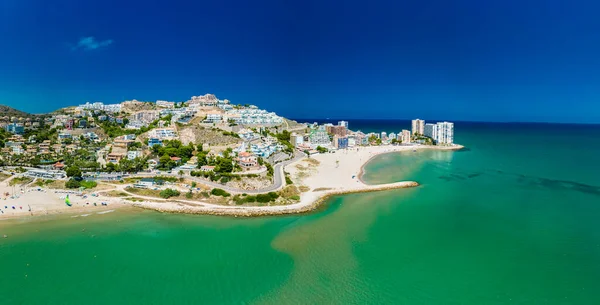 Stranden Cap Blanc Faro Cullera Södra Spanien — Stockfoto