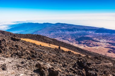güzel manzara dağlar teide temerife ile