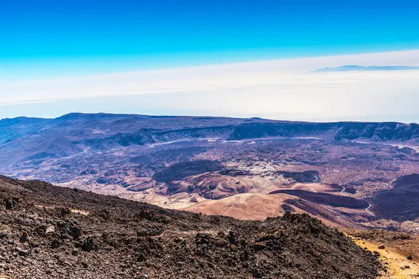 Bela paisagem com montanhas Teide temerife — Fotografia de Stock