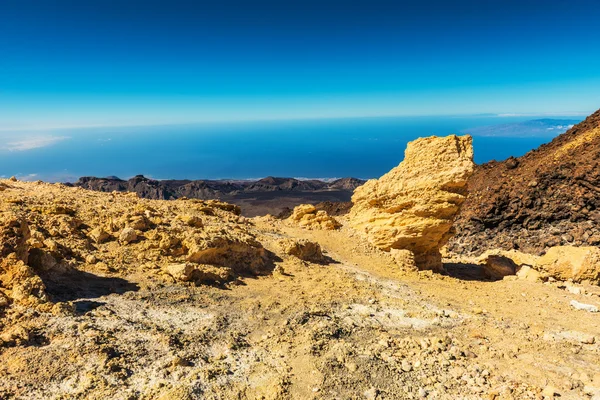 Hermoso paisaje con montañas Teide temerife — Foto de Stock