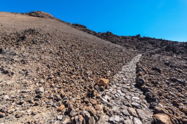 Manzara rotası teide Dağı, İspanya, Tenerife