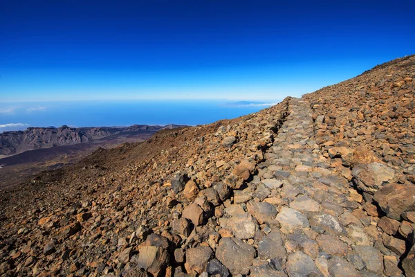 Itinerario paesaggistico sul Monte Teide, Spagna, Tenerife — Foto Stock