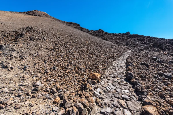 Rota da paisagem no Monte Teide, Espanha, Tenerife — Fotografia de Stock