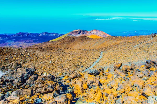 Landskap med pico viejo vulkan, Teneriffa, Spanien — Stockfoto