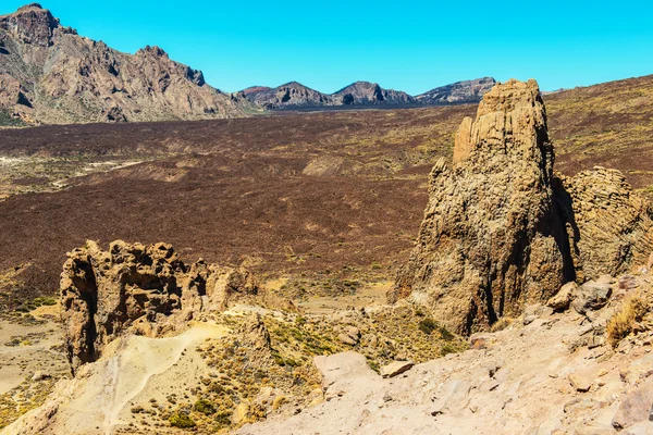 Όμορφες εικόνες των βράχων στο βουνό teide — Φωτογραφία Αρχείου