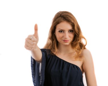 güzel gülümseyen genç kadın yakın çekim yukarı, izole gündeme getiriyor.