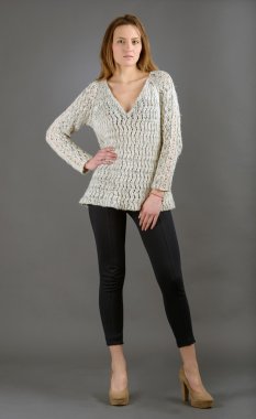 genç güzel kadın studio izole. şehvetli modeli moda pos