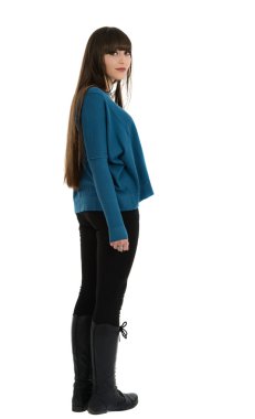 ekstra genç güzel kadın portresi kadar parlak saçlar