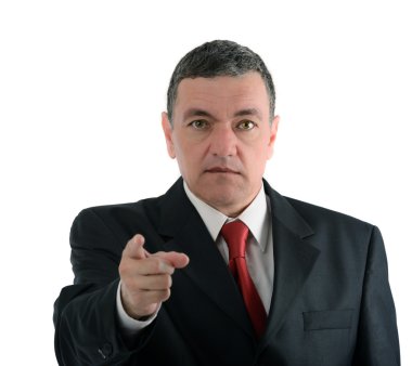 yaşlı işadamı üzerinde beyaz backg izole çeşitli jestler yapma