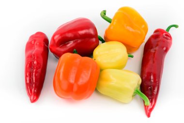 farklı sebze beyaz zemin üzerine izole