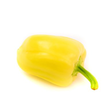 taze yeşil beyaz izole biber