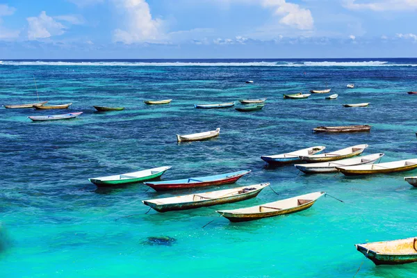 Tropical beach. Padangbai, Bali, Indonesia. — Stock Photo, Image