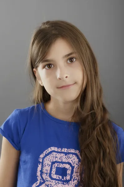 Closeup image of a beautiful little girl — Stock Photo, Image