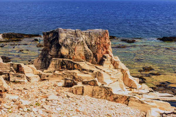 Krásné moře krajina v Řecku — Stock fotografie