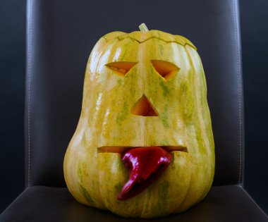 Cadılar Bayramı Balkabağı dilini çıkarmış