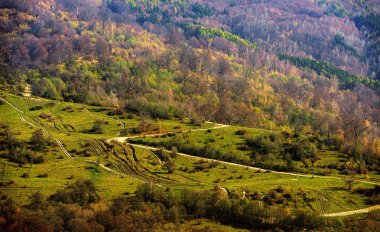 Dağın sonbahar manzara bucegi Dağları, Romanya