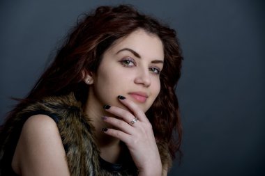 çekici bir genç kadın Güzellik Portresi
