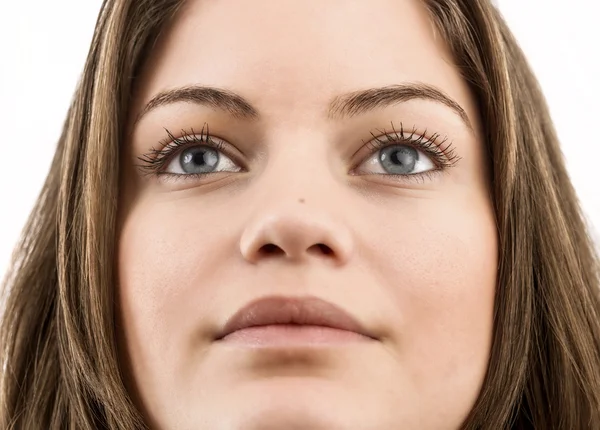 Retrato de una joven morena sonriente . —  Fotos de Stock