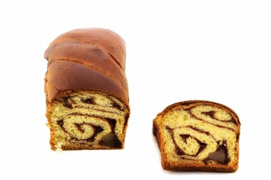 Beyaz arka plan üzerinde izole Romence geleneksel kek