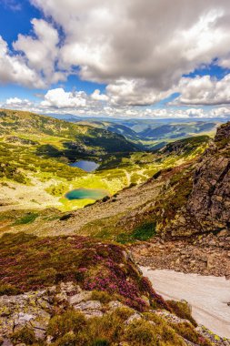 fagaras mounta dağlık bir buzul Gölü ile peyzaj