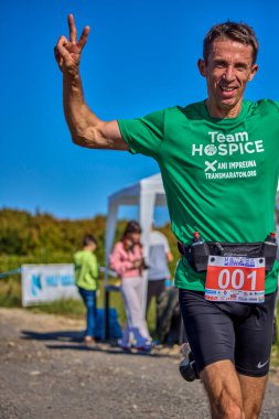 26 Eylül 2021: Romanya, Marcea, yarışma versiyonu no. Bir. Yerel bir spor, 12 km 'lik bir yarış. yarışmadan resimler.