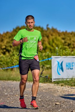 26 Eylül 2021: Romanya, Marcea, yarışma versiyonu no. Bir. Yerel bir spor, 12 km 'lik bir yarış. yarışmadan resimler.