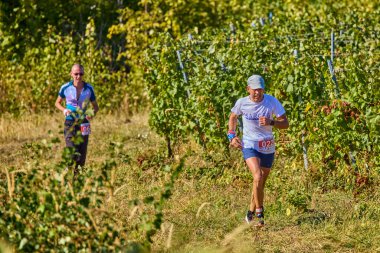 26 Eylül 2021: Romanya, Marcea, yarışma versiyonu no. Bir. Yerel bir spor, 12 km 'lik bir yarış. yarışmadan resimler.