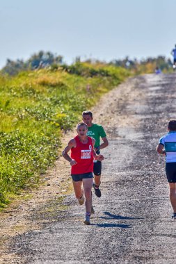 26 Eylül 2021: Romanya, Marcea, yarışma versiyonu no. Bir. Yerel bir spor, 12 km 'lik bir yarış. yarışmadan resimler.
