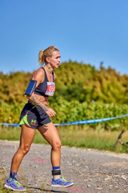 26 Eylül 2021: Romanya, Marcea, yarışma versiyonu no. Bir. Yerel bir spor, 12 km 'lik bir yarış. yarışmadan resimler.